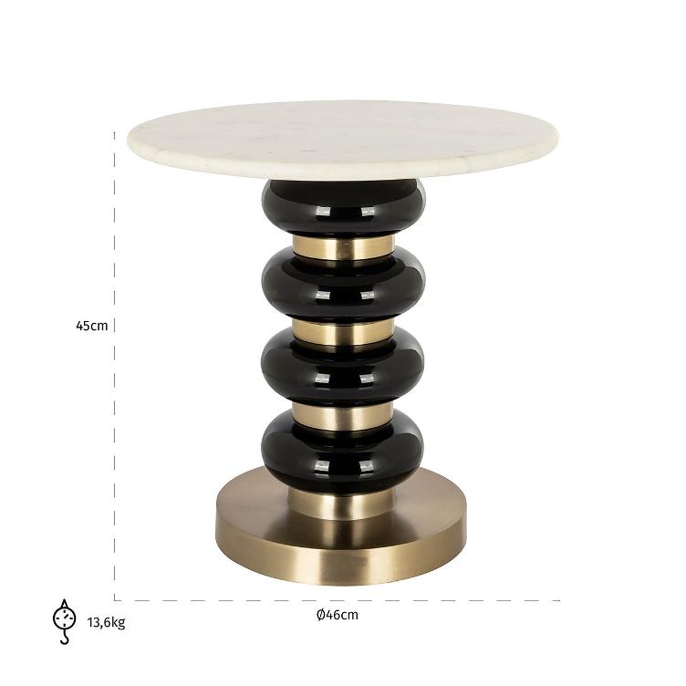 Beistelltisch Boann schwarz (Black) - 0