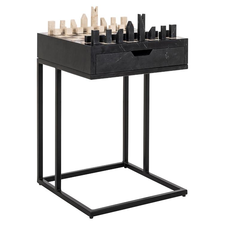 Schachtisch Davos 1 Schublade (Black)