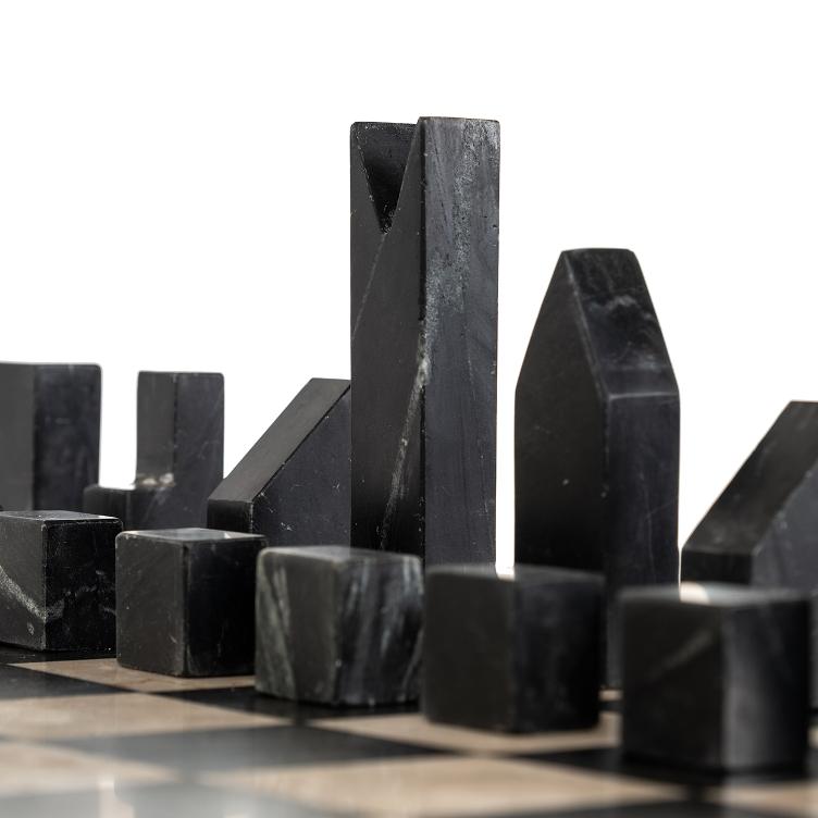 Schachtisch Davos 1 Schublade (Black) - 2