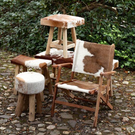 Bänkli Bench Chalet cow red brown 95cm