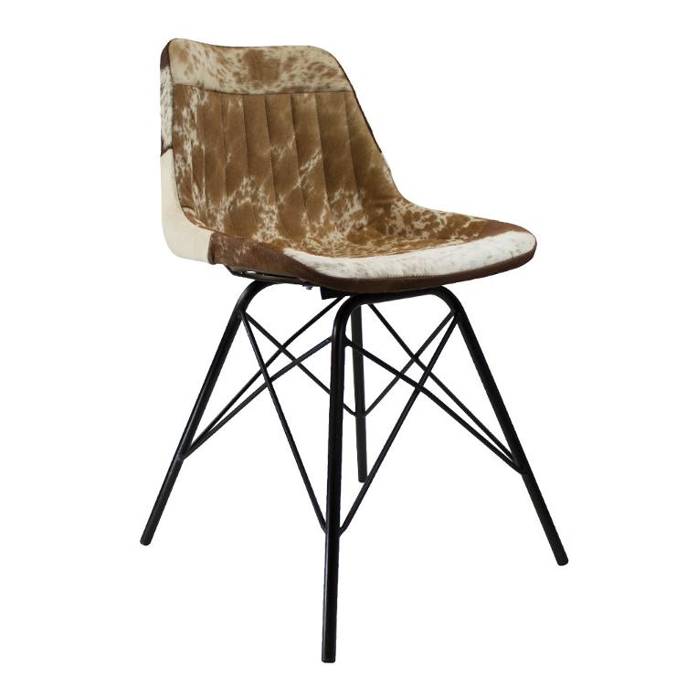 Chair Cow brown white X - 0