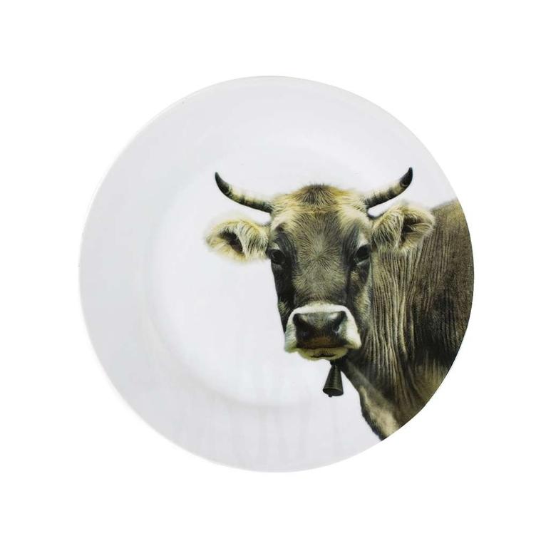 Plate Swiss Cow 27cm