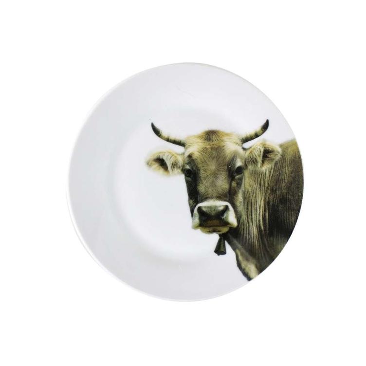 Plate Swiss Cow 19cm
