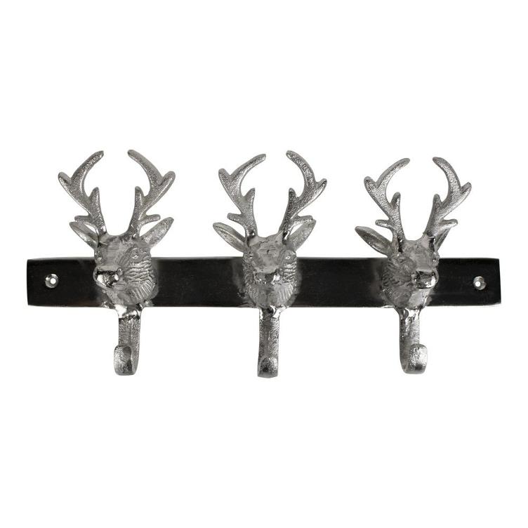 Coat Rack 3 deerheads