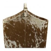 Basket Cow brown/white