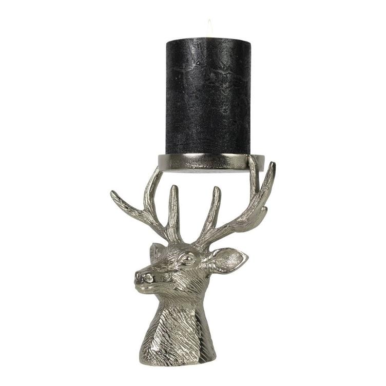 Candlestick Deer 16cm