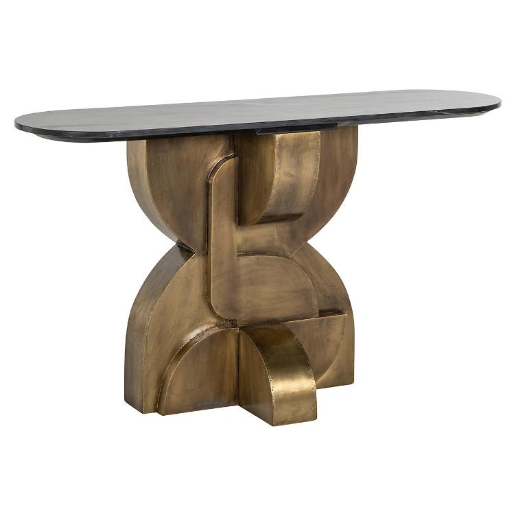 Konsolentisch Maddox (Black/gold)