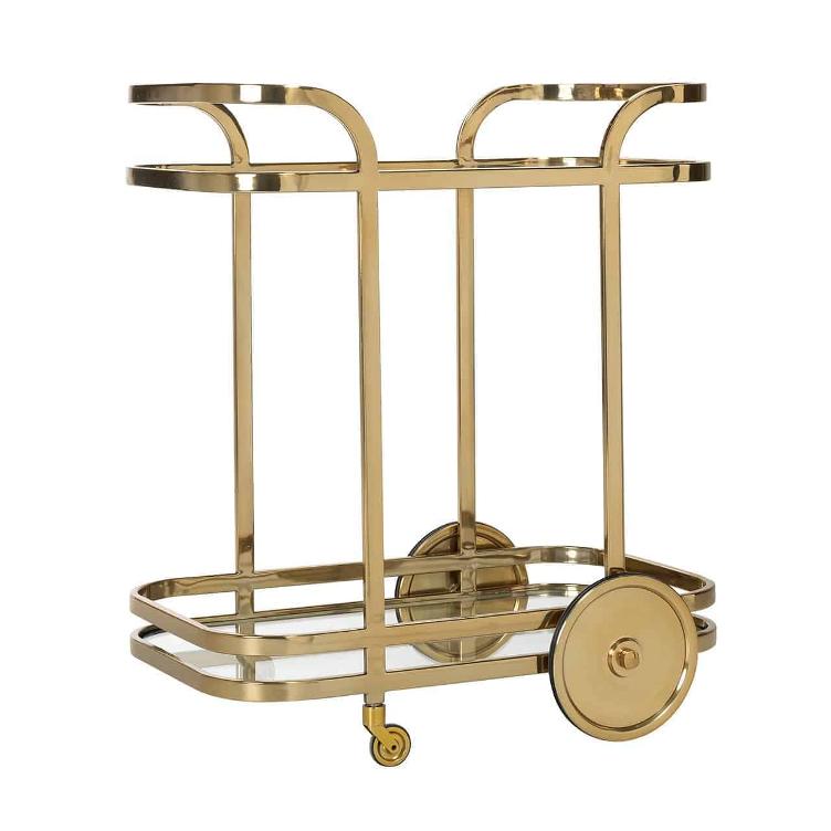 Trolley X.O. gold with glass