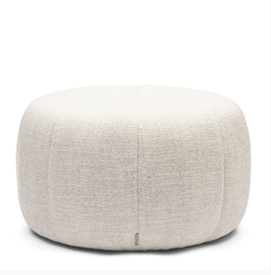 Falcone Stool, rich tweed, antique white - 0