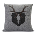 Graues Aspen-Kissen 45x45