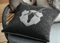 Anthrazitfarbenes Espenkissen 45x45 - 0