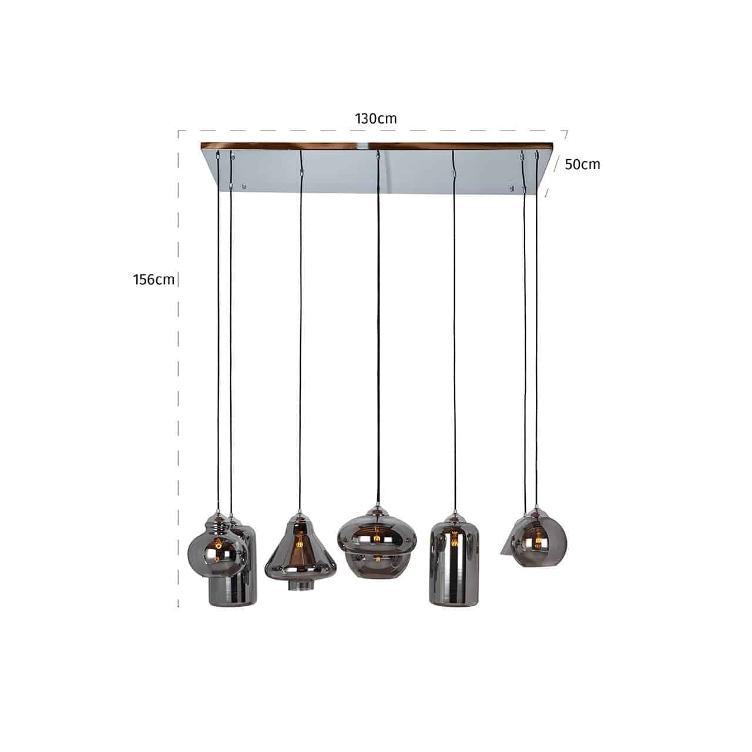 Hanging lamp Crosley with 8 different lamps - 1