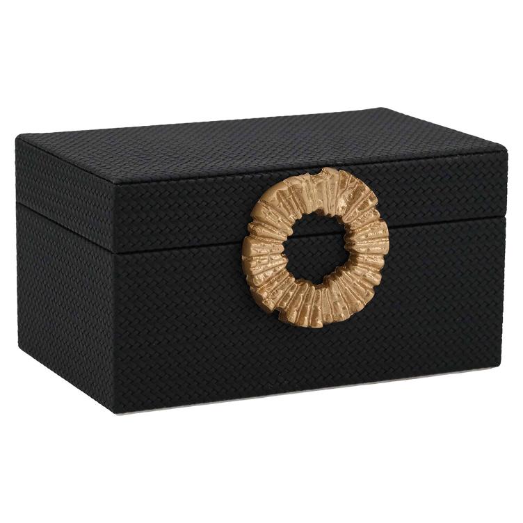 Aufbewahrungsbox Amal klein (Black/gold)