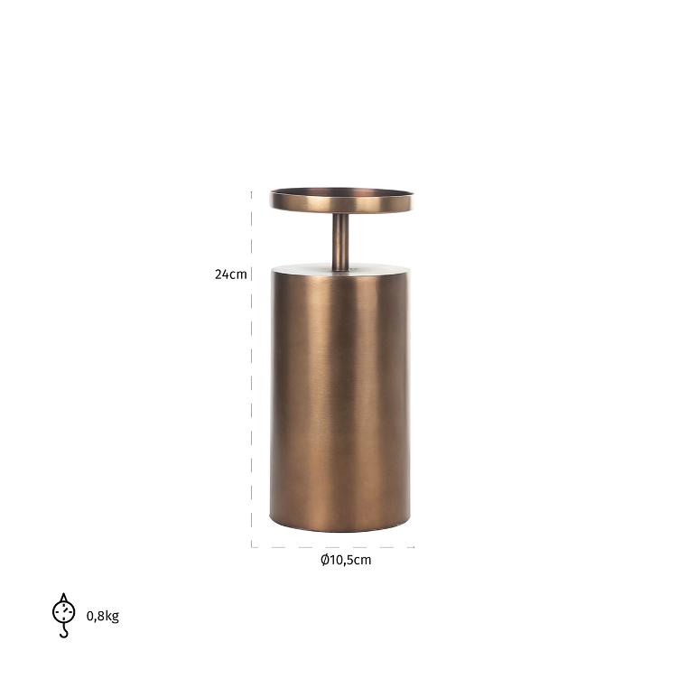 Kerzenhalter Dixon medium (Brushed Gold) - 0