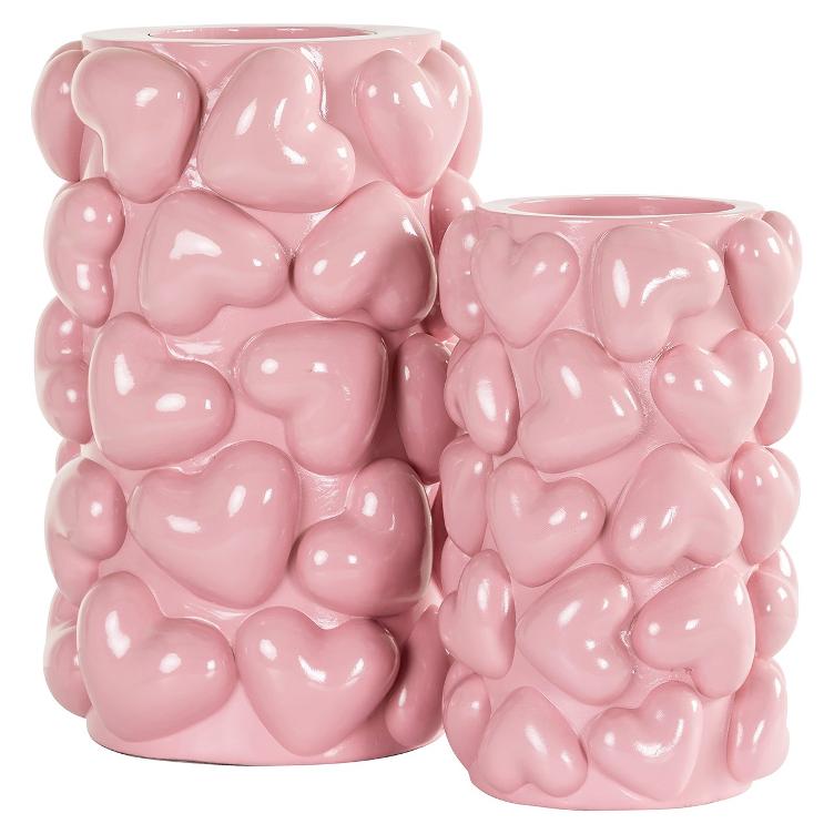 Kerzenhalter Emel Herzen groß (Pink) - 0