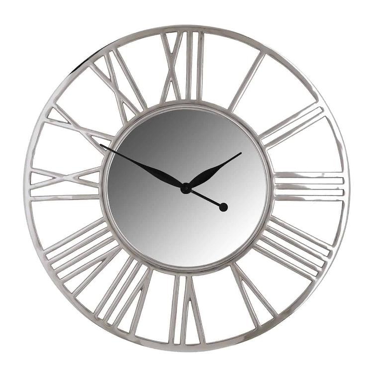 Clock Danell round silver