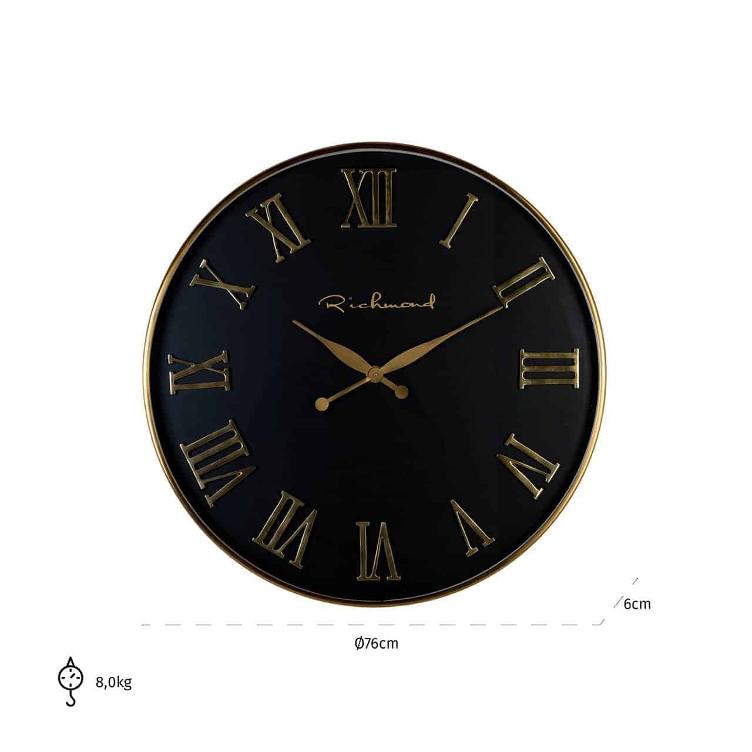 Clock Deonne round gold - 1