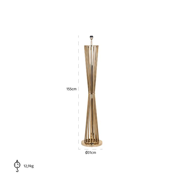 Stehlampe Jaira (Gold) - 0