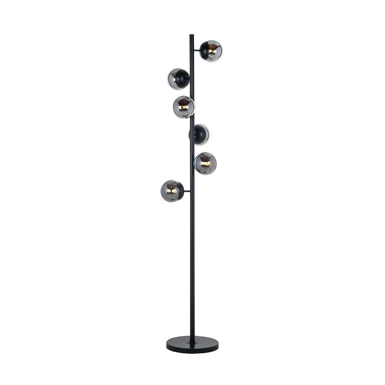 Stehlampe Zola smoked (Black)