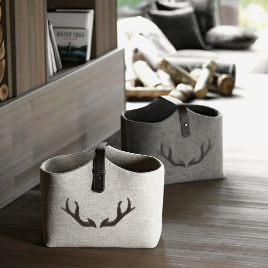 Holzkorb mod. Berg Beige 50x30 H40