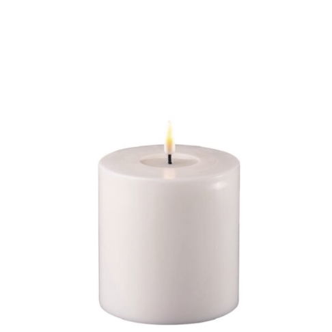 REAL FLAME LED CANDLE H10x 10 cm,white