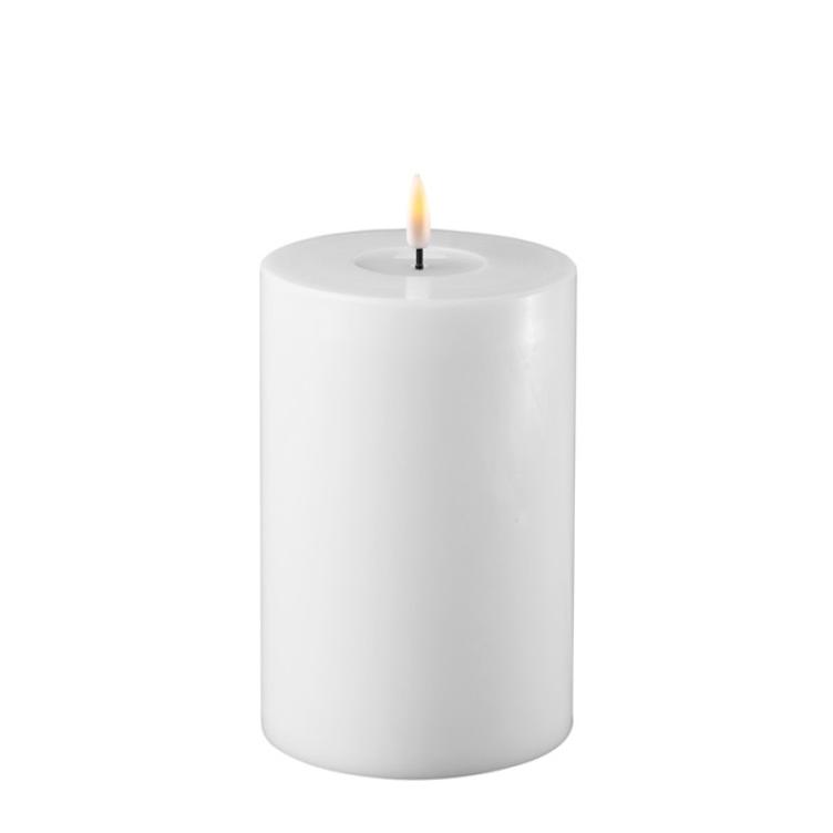 REAL FLAME LED CANDLE H15x 10 cm, white