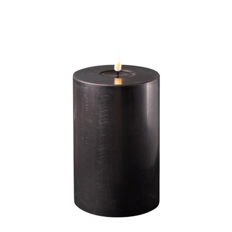 REAL FLAME LED CANDLE H15x10 cm black - 0