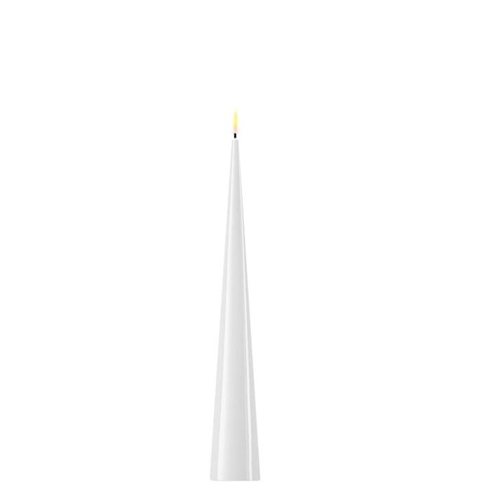 Cone Candle White 28 cm