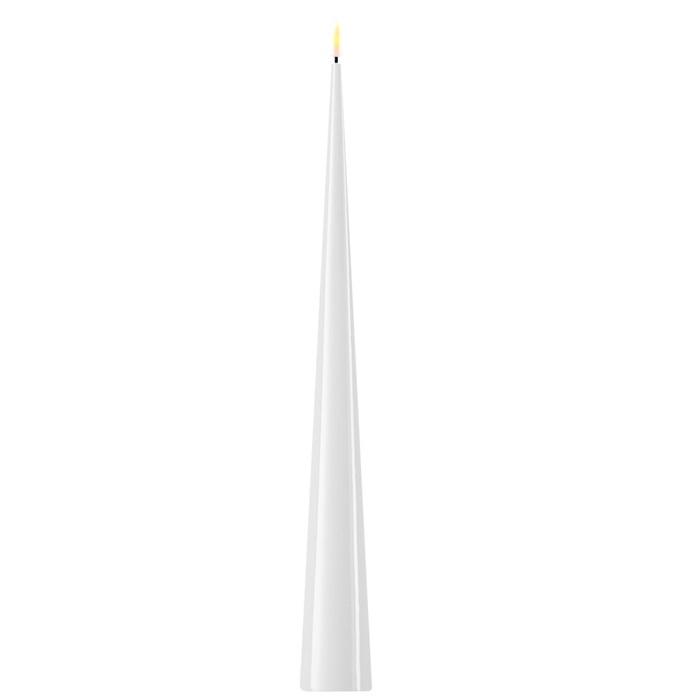 Cone Candle White 38 cm