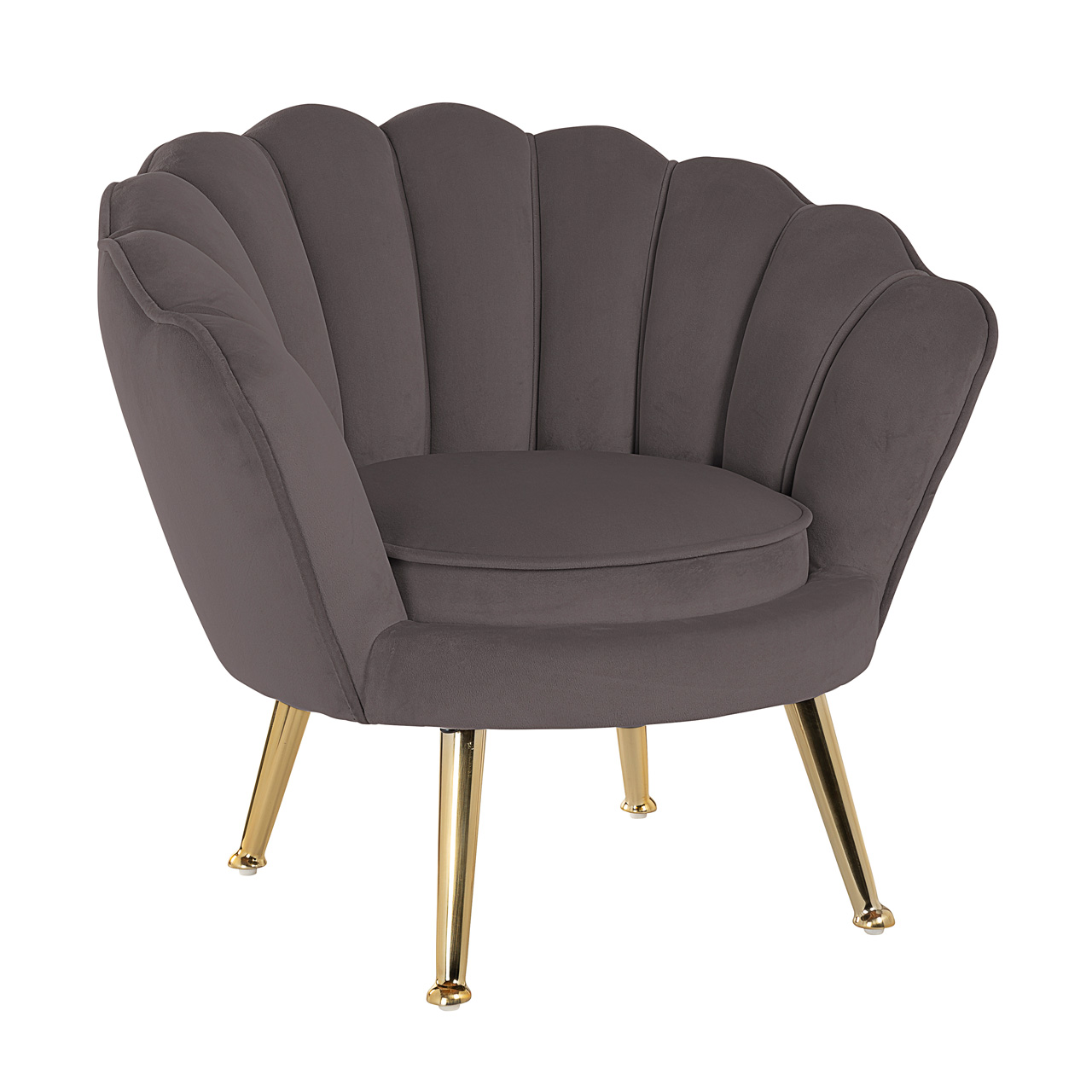 kids chair charly stone velvet  gold