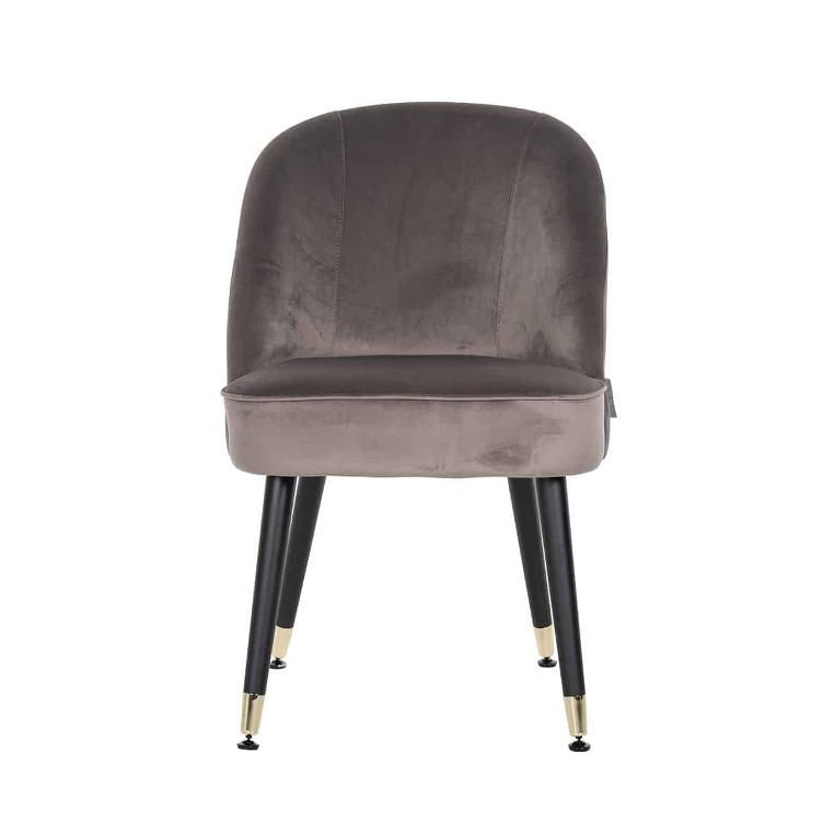 Chair Julius Stone Velvet, Gold footcap - 2