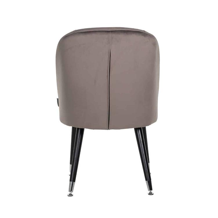 Chair Julius Stone Velvet, Silver footcap - 1