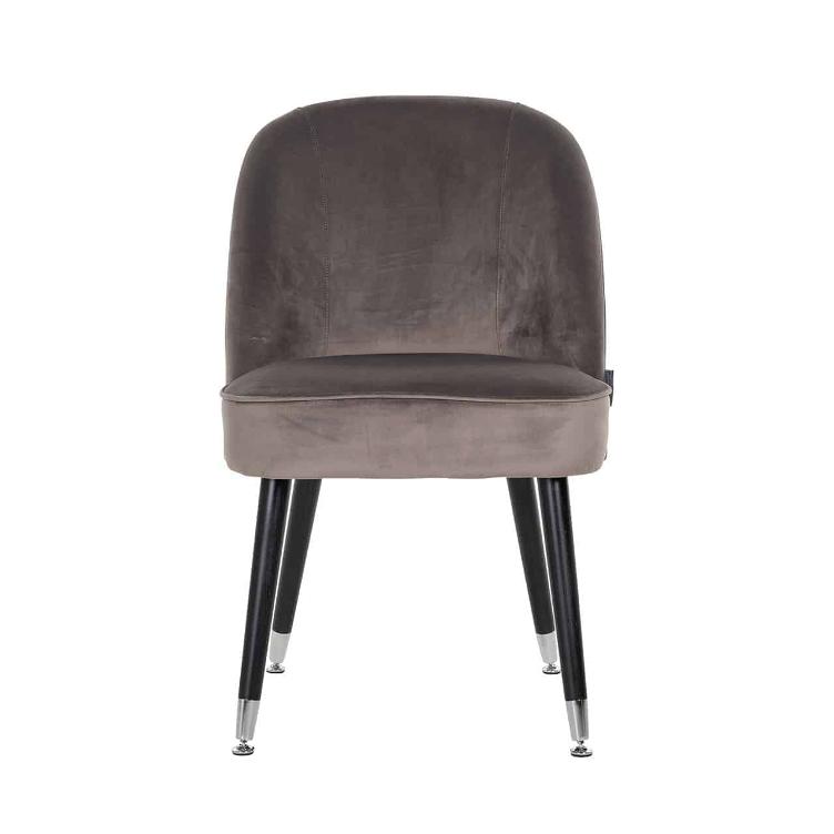 Chair Julius Stone Velvet, Silver footcap - 2
