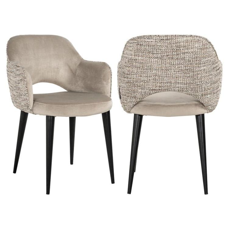 Arm chair Giovanna trendy nature/quartz khaki fire retardant (Be Trendy 01 Nature)