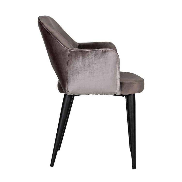 Chair Giovanna with armrest Quartz Stone / Emerald Stone - 0