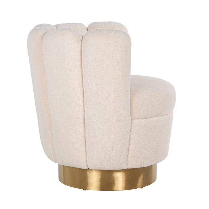 Easy chair Mayfair Faux sheep / Brushed gold - 3