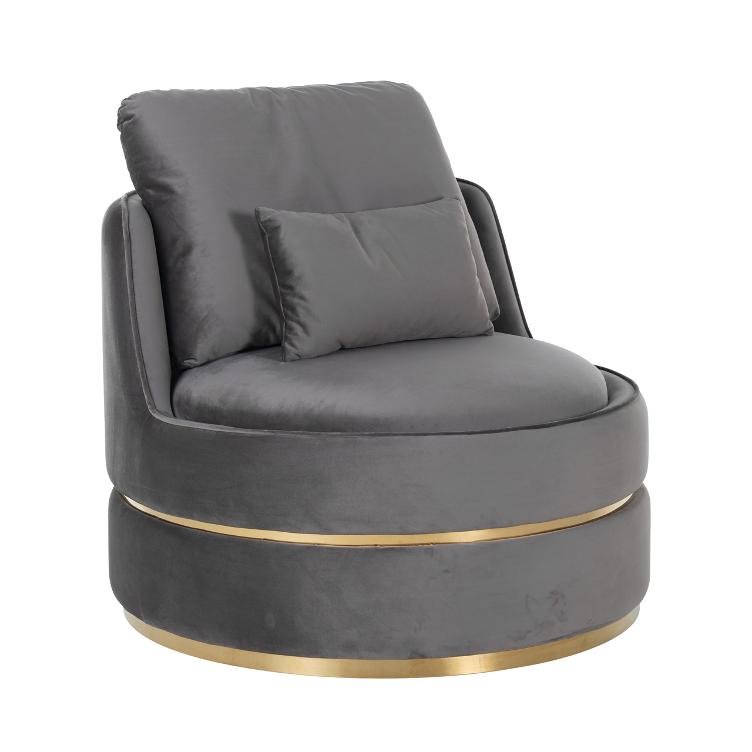 Easy Chair Kylie Stone velvet / Brushed gold