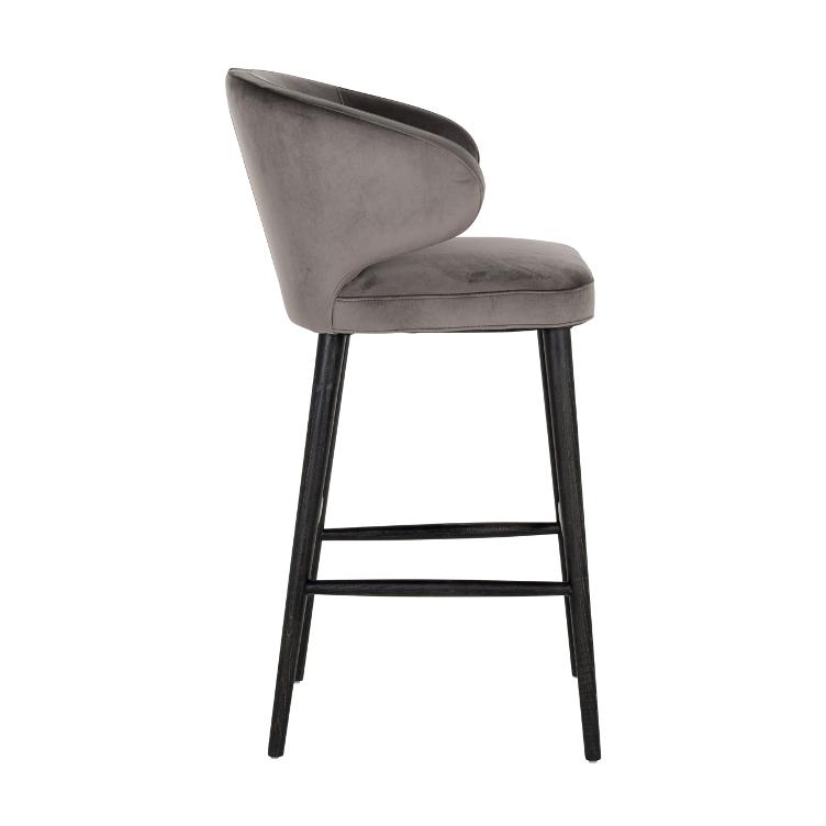 Bar stool Indigo Stone velvet - 1