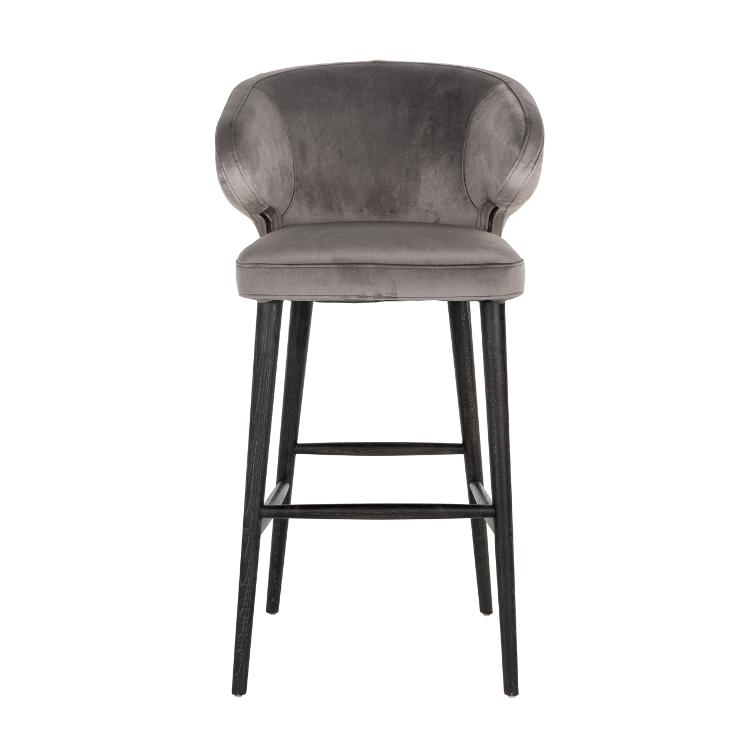 Bar stool Indigo Stone velvet - 0