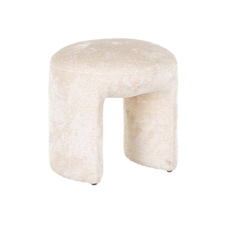 Hocker Fargo white chenille (Bergen 900 white chenille)