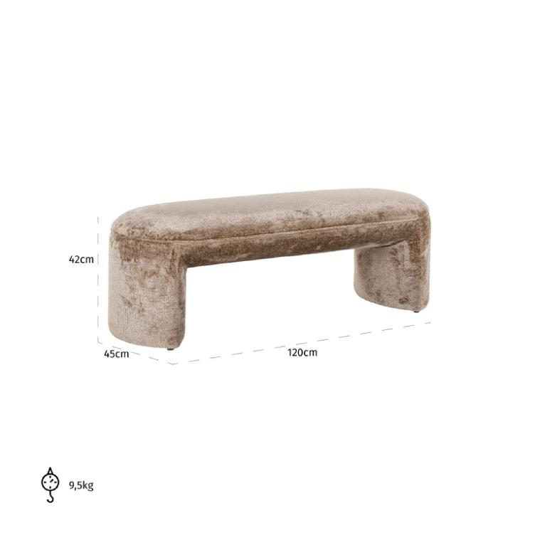 Bank Fargo taupe chenille (Bergen 104 taupe chenille) - 1