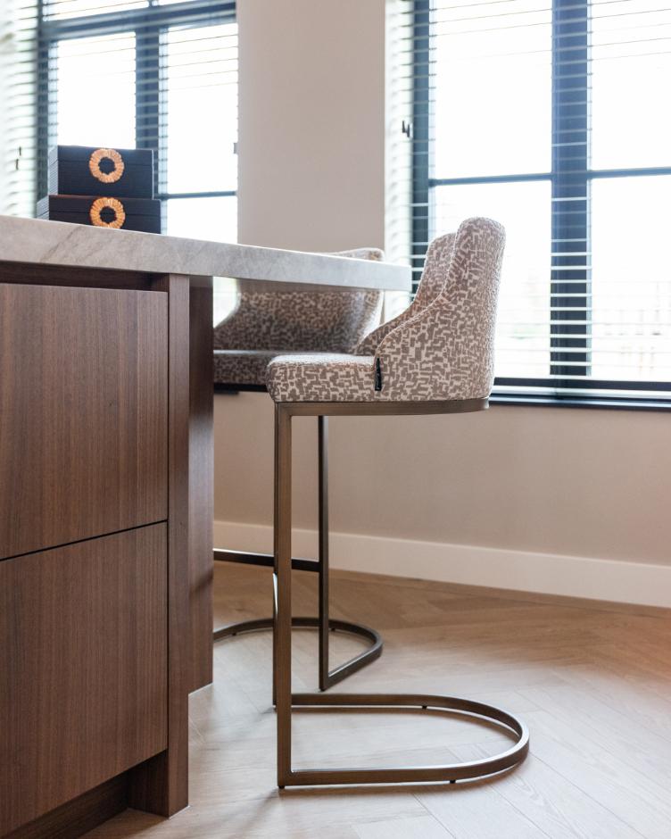 Bar stool Bolton natural geo (Set of 2)