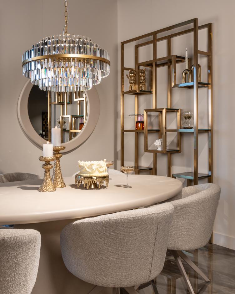 Dining chair Olivia biscotti swivel - 1