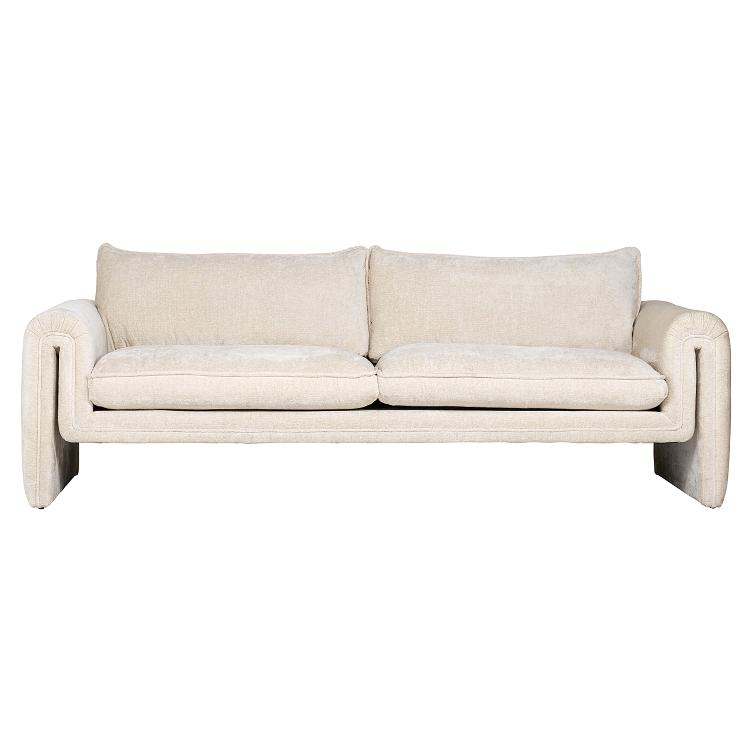 Couch Sandro white chenille (Bergen 900 white chenille) - 0