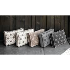 Kissen mod. Blume grau 45x30x6