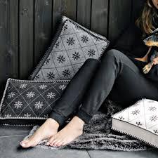 Kissen mod. Blume anthracite 45x30x6