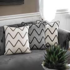 Kissen Mod. Geo White & Black 50x50