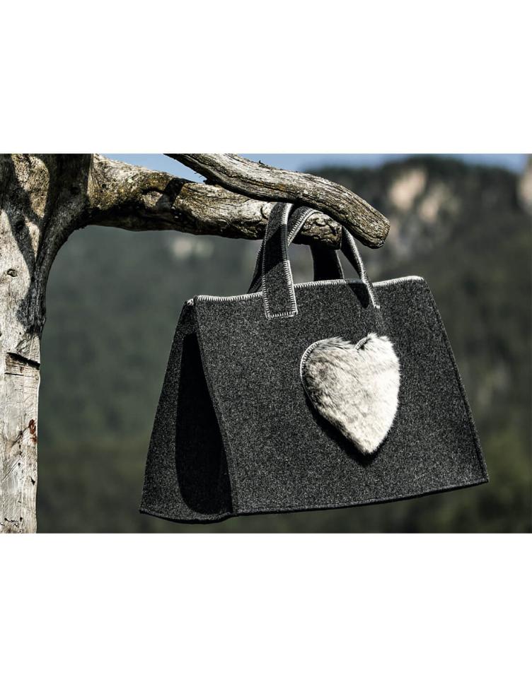 Wood Holder Basket 52x30, H50 cm anthracite