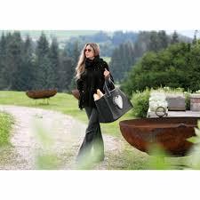 Wood Holder Basket 52x30, H50 cm anthracite - 1