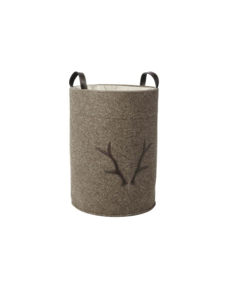 Wäschekorb aus Filz mod. Espe Haselnuss,